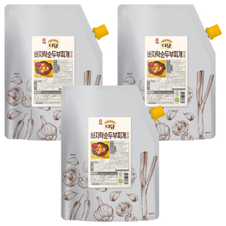 다담 순두부찌개양념, 2kg, 3개