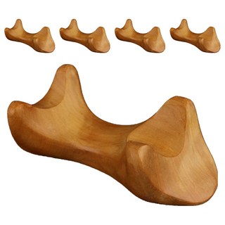 MEO 花梨木烏龜造型木質按摩刮痧板, 5個, 單一顏色