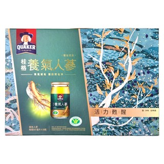 QUAKER 桂格 養氣人蔘 補氣禮盒 8瓶, 480ml, 1盒