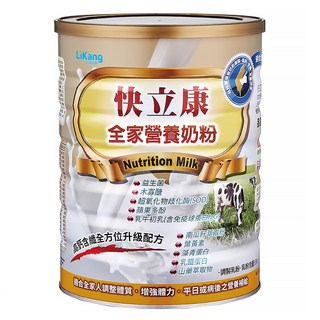 立康生醫 快立康 全家營養奶粉 紐西蘭乳源 高鈣配方 適合全家大小營養補給, 1.6kg, 1罐