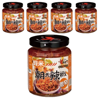 老騾子 蝦米朝天辣椒, 105g, 5罐