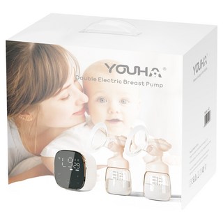 YOUHA 優合 Two way智能吸韻雙邊按摩吸乳器, 1個, 粉色