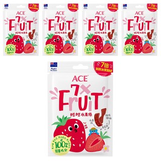 ACE 斑斑水果條 草莓 + 奇亞籽, 32g, 5個