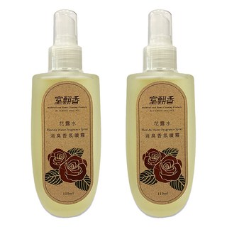 室翲香 花露水消臭香氛噴霧, 複方香精, 110ml, 2瓶