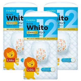 nepia 王子 Whito 日本境內版 超薄長效褲型尿布 9~14kg, L, 132片