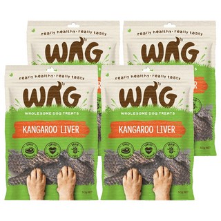 WAG 天然澳 袋鼠肝臟, 單一成分, 低脂, 無穀物, 50g, Liver, 4包