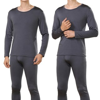 블루핀 남성용 겨울 따뜻한 발열 초극세사 기모내의 상하 세트 2P