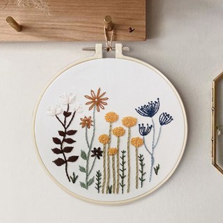 소니오 초보자용 플라워 자수 DIY 패키지, 1세트, TYPE 03