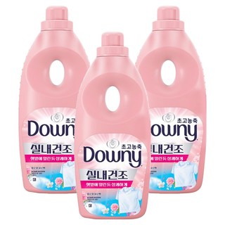 다우니 실내건조 초고농축 섬유유연제 플로럴 블로썸향 본품, 1.05L, 3개