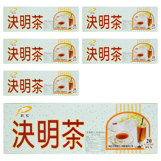 新松 正逢決明茶 天然草本決明子 口感溫和 無咖啡因 方便沖泡, 20包, 6盒, 5g