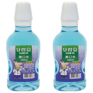 牙得安抗菌漱口水清新薄荷 無酒精溫和抗菌 全家適用, 380ml, 2瓶