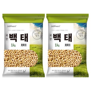 건강한밥상 국산 백태, 1kg, 2개