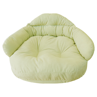 AOYI 奧藝 燈芯絨可拆式貓狗寵物沙發窩, 奶油綠, 1個