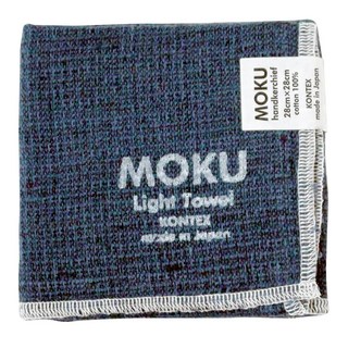 kontex MOKU超速乾輕薄吸水小方巾, 28cm x 28cm 100%純棉 日本製, 湖水藍, 1條