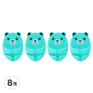 Market Pio 家用壁掛式插頭小熊電線整理架, 類型1, 8個