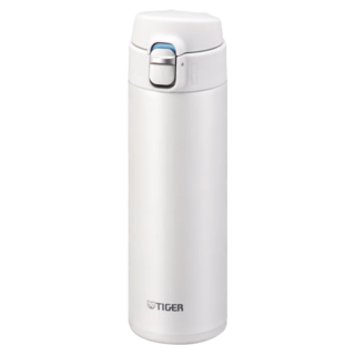 TIGER 虎牌 彈蓋型保溫杯 不鏽鋼保溫保冷杯 MMJ-S 型, 珠光白, 480ml, 1個