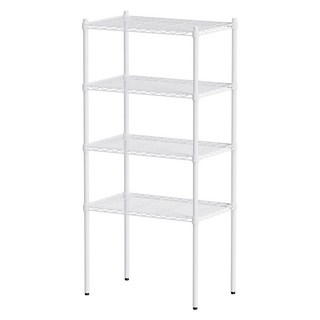 dayneeds 日需百備 輕型烤漆架 鐵力士架 收納層架 展示架 層架 鐵架, 白色, 4層