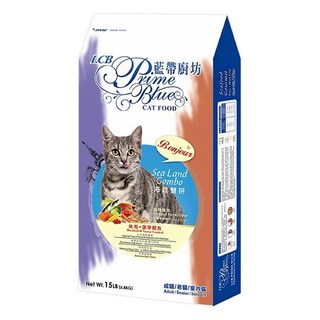 LCB 藍帶廚坊 成貓/老貓/室內貓 化毛 + 潔牙配方 乾飼料, 海陸雙拼, 6.8kg, 1袋