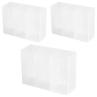 쿠캐치 소품정리 서랍수납함 정리함, 반투명, 3개