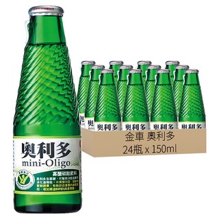 金車 奧利多 寡醣碳酸飲料玻璃瓶, 150ml, 24瓶