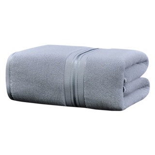 葉子小舖 加厚純棉浴巾 銀灰色 140 x 70cm 450g, 1條
