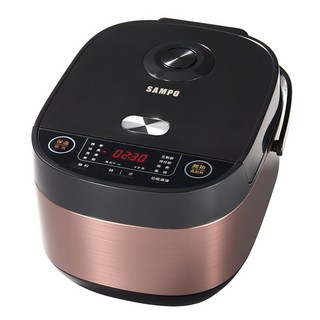 SAMPO 聲寶 微電腦電子鍋 10人用, KS-BY18Q, 黑色 + 玫瑰金色