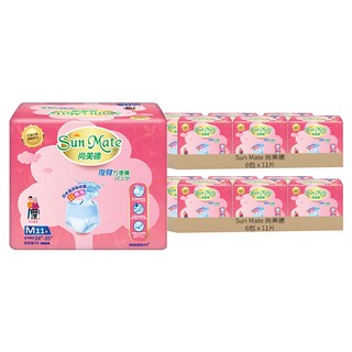 Sun Mate 尚美德 成人褲型紙尿褲 復健方便褲, 12包, M, 11片