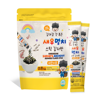 孩童用海苔酥隨身包 蝦子鯷魚口味, 150g, 1個
