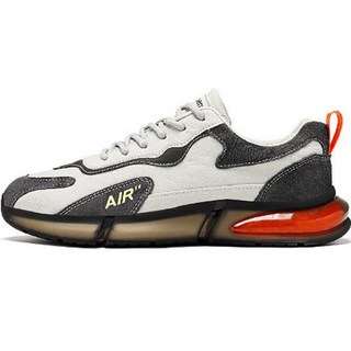 男士增高配色厚底氣墊健行鞋