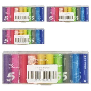 ZMIFI 紫米 彩虹電池 5號 鹼性電池 Set 20入, 20個裝, 4盒