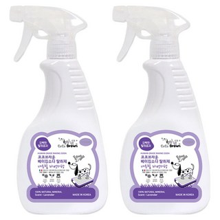 코코브라운 베이킹소다 애견탈취제 네추럴 라벤더향, 550ml, 2개