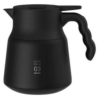 HARIO 好璃奧 V60 不鏽鋼保溫咖啡壺PLUS, 黑色, 800ml, 1個