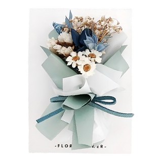 Flora Flower乾燥花卡片系列 - 牛油果綠, 1個