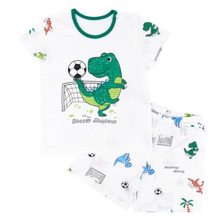 Maykids 男童足球恐龍5分變色家居服上下套裝
