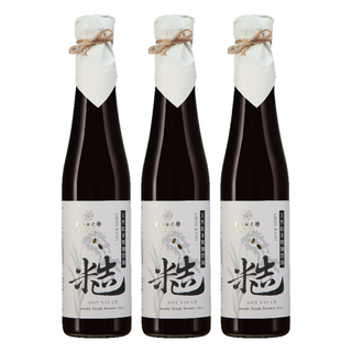 獵人谷之夢 天然糙米鹽麴醬油 400ml, 3瓶