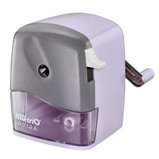 KW-triO 堡勝企業 大小通吃 鉛筆機 312A, 適用 7mm-11.6mm 圓形/三角形/六角形鉛筆, 雪芋紫, 1個