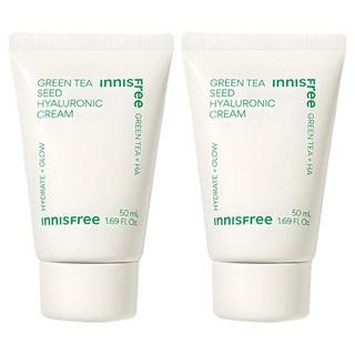 INNISFREE 綠茶籽玻尿酸保濕霜, 2條, 50ml