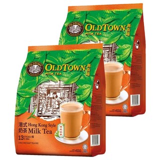 舊街場牌 南洋拉茶風味香滑奶茶 三合一 港式奶茶風味 455g, 35g, 13包, 2袋