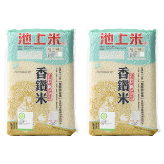池上多力米 香鑽米 產銷履歷, 1.5kg, 2包, CNS一等米