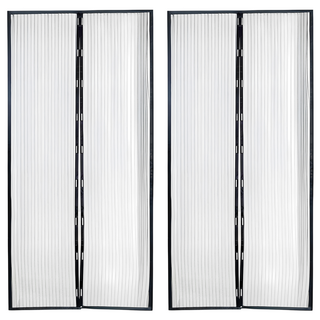 磁吸式防蚊門簾-基礎款 聚酯纖維紗網材質 魔鬼氈黏貼 無須打孔, 黑色