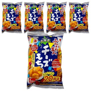 越後製菓 北海道起司泡芙米果 4包, 66g, 5袋