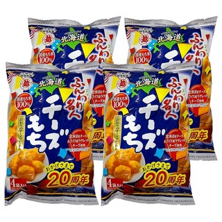 越後製菓 北海道起司泡芙米果, 66g, 4袋