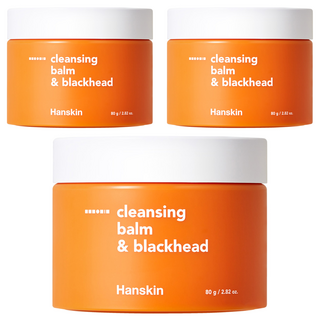 Hanskin AHA 黑頭清潔卸妝膏 80g 溫和清潔肌膚, 3罐