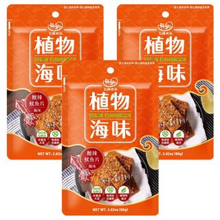 Hoya 弘陽食品 植物海味-酸辣魷魚片, 80g, 3入