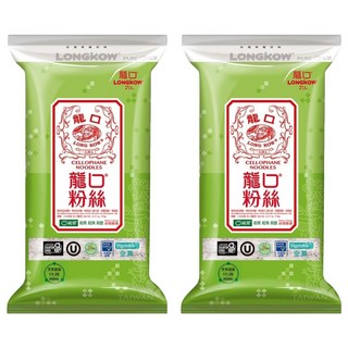 龍口 純翠粉絲 復刻版 五把裝, 純綠豆澱粉 耐煮吸湯 台灣製造, 175g, 2包