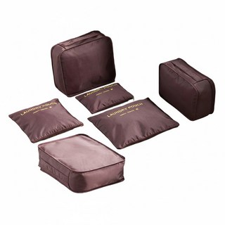 城市漫遊 旅行收納袋 6件組 酒紅色