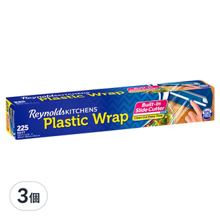 Reynolds PE 保鮮膜 附安全切割器, 68.5m x 30.4cm, 3個