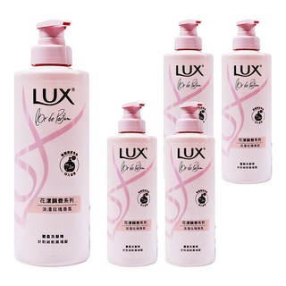 LUX 麗仕 花漾調香系列 豐盈洗髮精 浪漫法式玫瑰香氛, 470g, 5瓶
