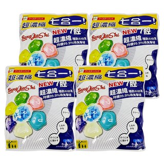 BangJiaShi 幫家適 七腔洗衣球 7合1洗衣球 洗衣膠囊, 50顆, 4袋