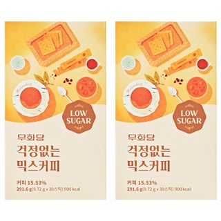 무화당 걱정없는 믹스커피, 9.72g, 30개입, 2개